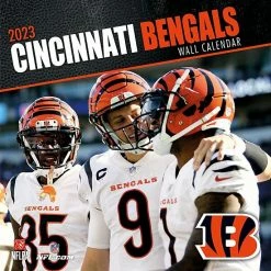 Brand new 🔔 Unbranded Cincinnati Bengals 2023 12" X 12" Team Wall Calendar ⌛