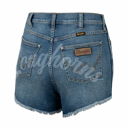 Best Sale ❤️ Unbranded 👩 Women's Colosseum X Wrangler Blue Texas Longhorns Retro High Rise Cut-Off Shorts 😉 - Image 4