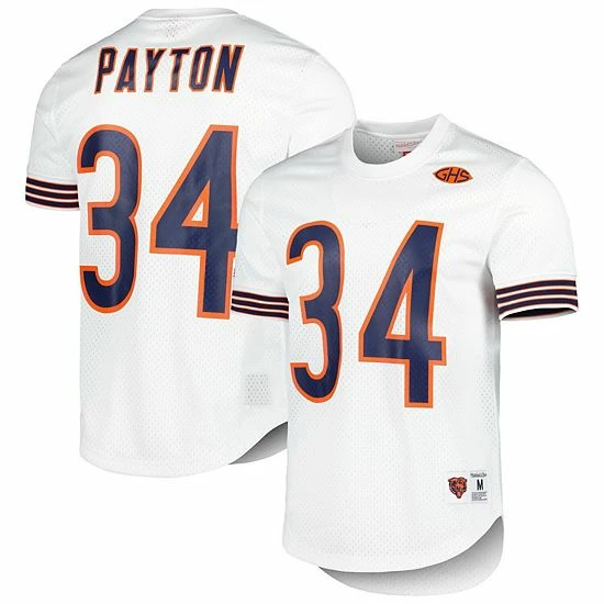 Coupon ๐ Unbranded Men's Mitchell & Ness Walter Payton White Chicago Bears Retired Player Name & Number Mesh Top โญ - Image 2