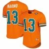 New ⭐ Unbranded Men's Mitchell & Ness Dan Marino Orange Miami Dolphins Retired Player Name & Number Mesh Top ✔️