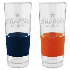 Deals 💯 Unbranded Houston Astros 2022 World Series Champions Score Pint Glass Set 🎁