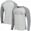 Outlet 🛒 Unbranded Men's Concepts Sport Heather Gray Denver Broncos Ledger Raglan Long Sleeve Henley T-Shirt 🌟