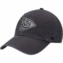 Wholesale 🌟 Unbranded Men's '47 Charcoal Kansas City Chiefs Clean Up Tonal Adjustable Hat ✨
