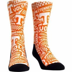 New 🔥 Unbranded Youth Rock Em 🧦 Socks Tennessee Volunteers Logo Sketch Crew 🧦 Socks 🔔