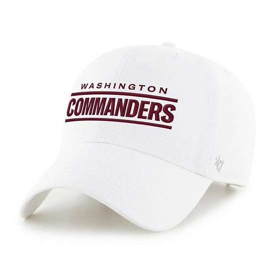 Brand new ๐ Unbranded Men's '47 White Washington Commanders Script Clean Up Adjustable Hat ๐ฅฐ - Image 2