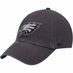 Best Sale 👍 Unbranded Men's '47 Charcoal Philadelphia Eagles Clean Up Tonal Adjustable Hat 🌟