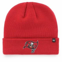 Best Sale 🧨 Unbranded Youth '47 Red Tampa Bay Buccaneers Basic Cuffed Knit Hat 🎁