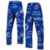 Cheapest 🧨 Unbranded Men's Concepts Sport Blue Tampa Bay Lightning Windfall Allover Microfleece Pajama Pants 👍