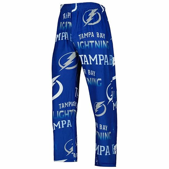 Cheapest ๐งจ Unbranded Men's Concepts Sport Blue Tampa Bay Lightning Windfall Allover Microfleece Pajama Pants ๐ - Image 3