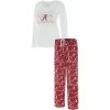 Best deal 🔔 Unbranded 👩 Women's Concepts Sport Crimson/White Alabama Crimson Tide Flagship Long Sleeve T-Shirt & Pants Sleep Set ✨