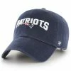 Hot Sale 😍 Unbranded Men's '47 Navy New England Patriots Script Clean Up Adjustable Hat 😍