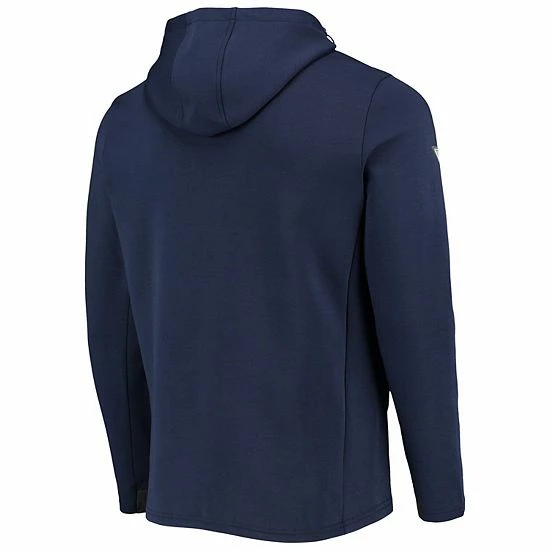 Coupon ✨ Unbranded Men's Levelwear Navy/Charcoal Philadelphia 76ers Velocity Woven Panel Performance Full-Zip Hoodie ⭐ - Image 4