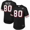 Top 10 👏 Unbranded Men's Mitchell & Ness Jerry Rice Black San Francisco 49ers Retired Player Name & Number Mesh Top 🛒