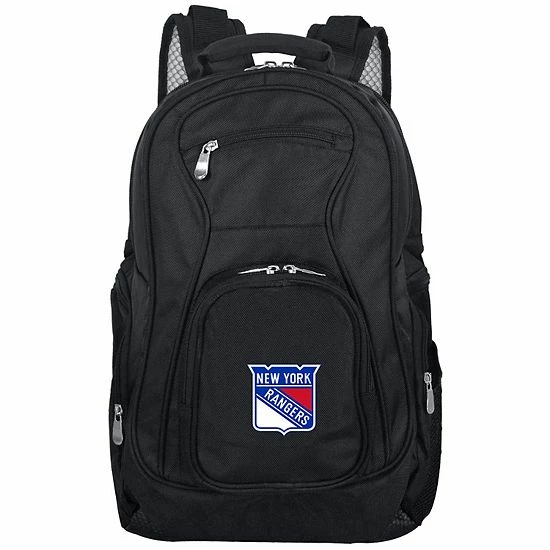Wholesale ⌛ Unbranded New York Rangers Premium Laptop 🎒 Backpack Ran Black 🤩 - Image 4