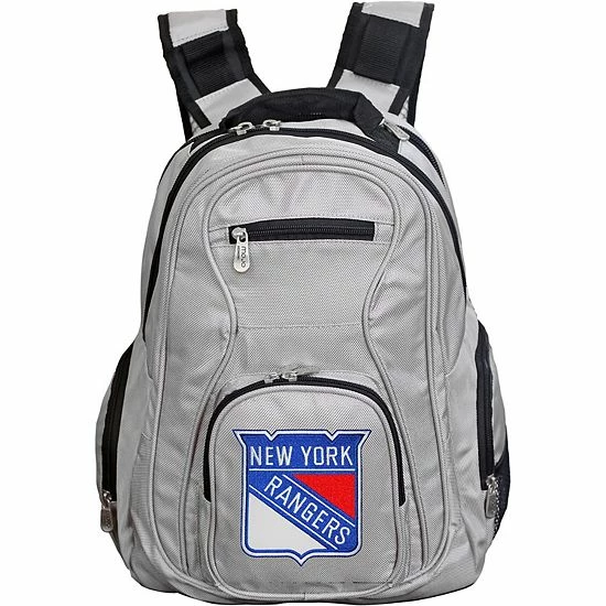 Wholesale ⌛ Unbranded New York Rangers Premium Laptop 🎒 Backpack Ran Black 🤩 - Image 5