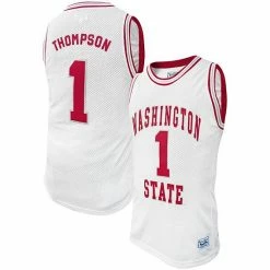Best Pirce 🧨 Unbranded Men's Original Retro Brand Klay Thompson White Washington State Cougars Alumni 🏀 Basketball Jersey 🔔