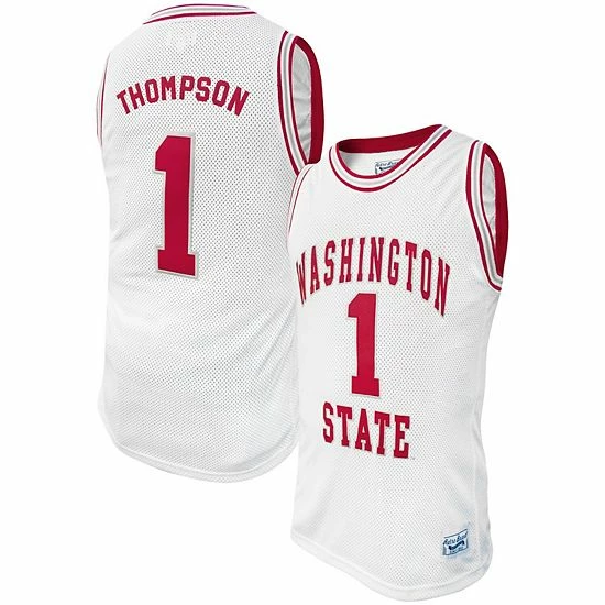 Best Pirce ๐งจ Unbranded Men's Original Retro Brand Klay Thompson White Washington State Cougars Alumni ๐ Basketball Jersey ๐