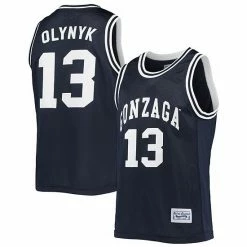 Best Pirce 👍 Unbranded Men's Original Retro Brand Kelly Olynyk Navy Gonzaga Bulldogs Alumni Commemorative Classic 🏀 Basketball Jersey 😍