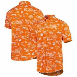 Best deal 🔥 Unbranded Men's Reyn Spooner Orange Clemson Tigers Classic Button-Down 👕 Shirt ⭐