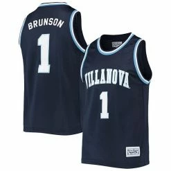 Best Pirce 🌟 Unbranded Men's Original Retro Brand Jalen Brunson Navy Villanova Wildcats Alumni Commemorative Classic 🏀 Basketball Jersey 🔥