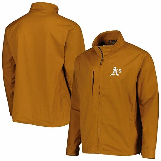 Promo ๐ Unbranded Men's Dunbrooke Tan Oakland Athletics Journey Tri-Blend Full-Zip Jacket ๐ฏ - Image 2