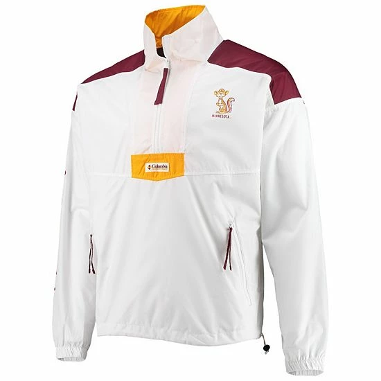 Outlet 🌟 Unbranded Men's Columbia White Minnesota Golden Gophers Santa Ana Anorak Quarter-Zip Jacket 🛒 - Image 3
