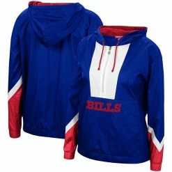 Best reviews of 👏 Unbranded 👩 Women's Mitchell & Ness Royal Buffalo Bills Half-Zip Windbreaker Hoodie 💯