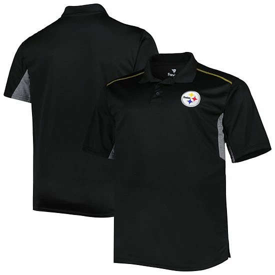 Top 10 😉 Unbranded Men's Black Pittsburgh Steelers Big & Tall Team Color Polo 👍 - Image 2