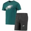 Flash Sale 🥰 Unbranded Men's Concepts Sport Charcoal/Midnight Green Philadelphia Eagles Meter T-Shirt & Shorts Sleep Set ✔️