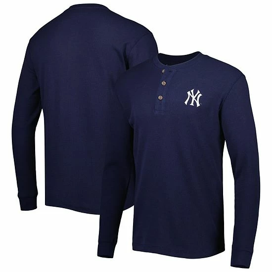 Best Sale 🌟 Unbranded Men's Dunbrooke New York Yankees Navy Maverick Long Sleeve T-Shirt 🔥 - Image 2