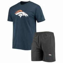 Best deal 🤩 Unbranded Men's Concepts Sport Navy/Charcoal Denver Broncos Meter T-Shirt & Shorts Sleep Set 🤩