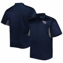 Buy ✨ Unbranded Men's Navy Tennessee Titans Big & Tall Team Color Polo 🛒