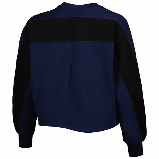 New ⭐ Unbranded 👩 Women's Gameday Couture Navy Penn State Nittany Lions Back To Reality Colorblock Pullover Sweatshirt 😍 - Image 4