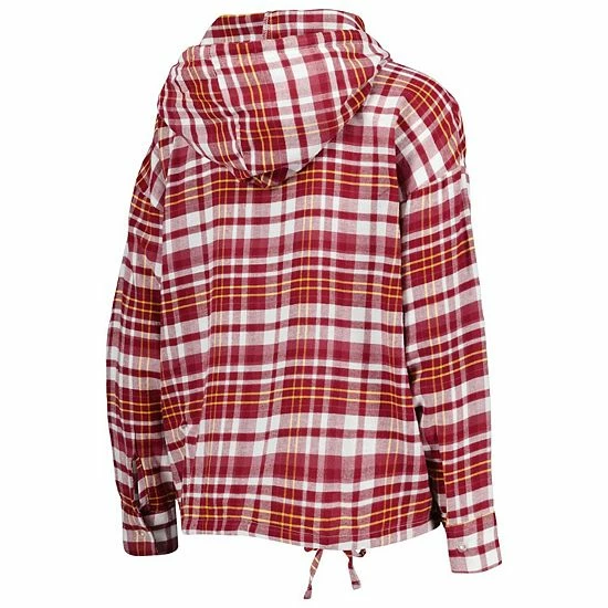 Flash Sale ⭐ Unbranded 👩 Women's Concepts Sport Maroon Arizona State Sun Devils Mainstay Plaid Pullover Hoodie 👏 - Image 4
