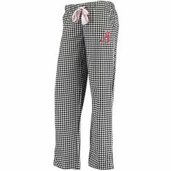 Promo ✔️ Unbranded 👩 Women's Concepts Sport Houndstooth Alabama Crimson Tide Forge Houndstooth Sleep Pants ✨