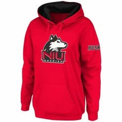 Top 10 😉 Unbranded 👩 Women's Stadium Athletic Red Northern Illinois Huskies Big Logo Pullover Hoodie 🌟