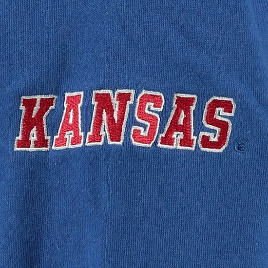 Wholesale ๐ Unbranded ๐ฉ Women's Stadium Athletic Royal Kansas Jayhawks Big Logo Pullover Hoodie ๐ - Image 4