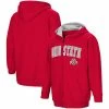 Promo 🤩 Unbranded Youth Scarlet Ohio State Buckeyes Arch Logo Full-Zip Hoodie 🎁