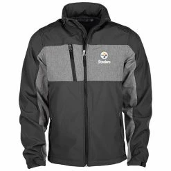 Discount 🧨 Unbranded Men's Dunbrooke Black Pittsburgh Steelers Circle Zephyr Softshell Full-Zip Jacket ❤️