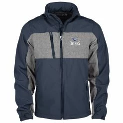 Deals 🎉 Unbranded Men's Dunbrooke Navy Tennessee Titans Circle Zephyr Softshell Full-Zip Jacket ⭐