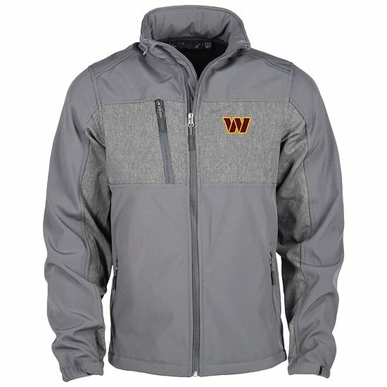 Hot Sale 🤩 Unbranded Men's Dunbrooke Graphite Washington Commanders Zephyr Softshell Full-Zip Jacket 😍 - Image 3