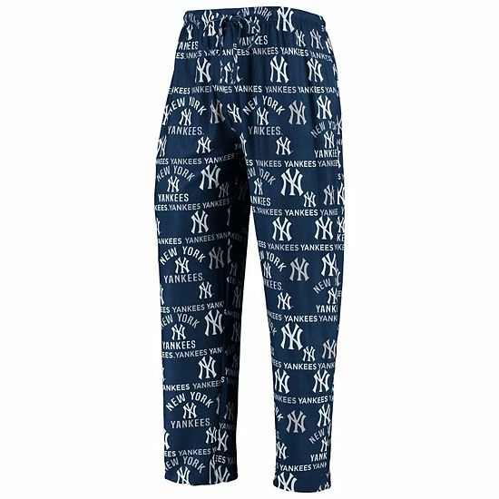 Budget 👏 Unbranded Men's Concepts Sport Navy New York Yankees Flagship Allover Print Sleep Pants 😍 - Image 3