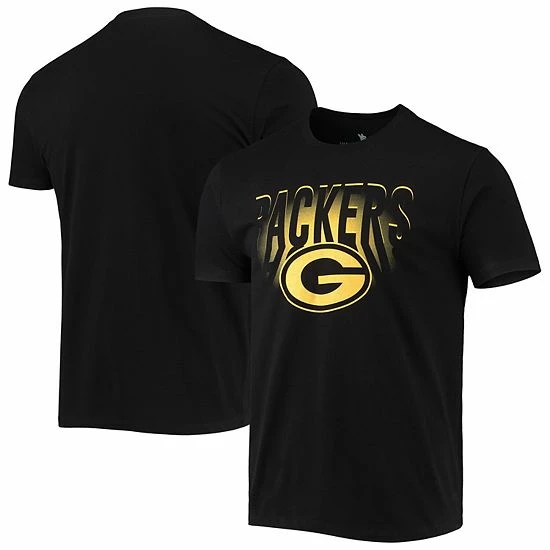 Cheapest ๐ Unbranded Men's Junk Food Black Green Bay Packers Spotlight T-Shirt ๐