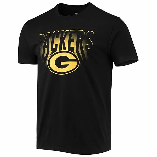 Cheapest ๐ Unbranded Men's Junk Food Black Green Bay Packers Spotlight T-Shirt ๐ - Image 3
