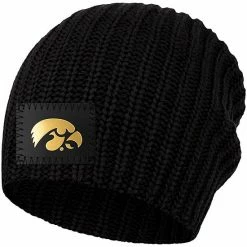 Hot Sale 🔥 Unbranded 👩 Women's Love Your Melon Black Iowa Hawkeyes Knit Beanie 🔥