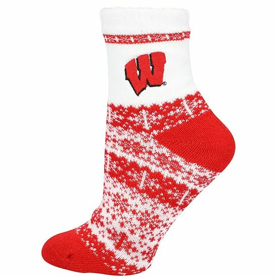 Buy ๐ Unbranded ๐ฉ Women's ZooZatz Wisconsin Badgers Team Color Holiday Ankle ๐งฆ Socks ๐ฏ
