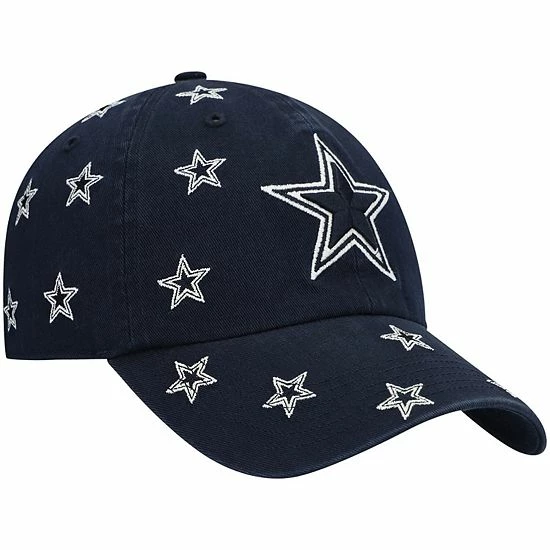 Top 10 ❤️ Unbranded 👩 Women's '47 Navy Dallas Cowboys Confetti Clean Up Adjustable Hat 🎉 - Image 4
