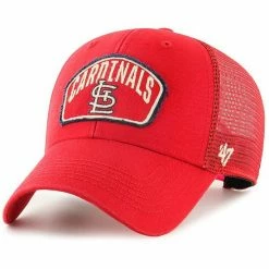Hot Sale 👍 Unbranded Men's '47 Red St. Louis Cardinals Cledus MVP Trucker Snapback Hat 🎁