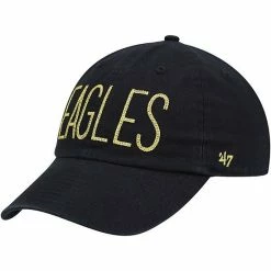 Top 10 ❤️ Unbranded 👩 Women's '47 Black Philadelphia Eagles Shimmer Text Clean Up Adjustable Hat 🌟