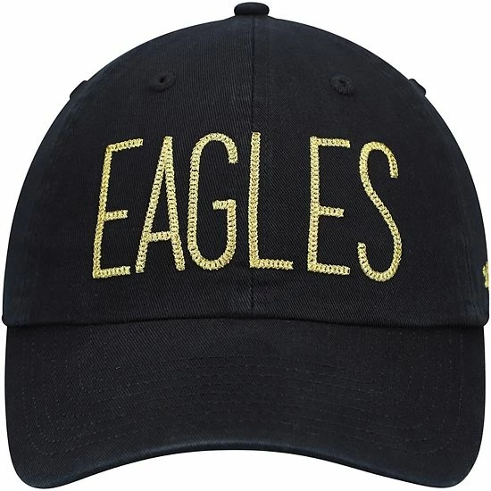 Top 10 ❤️ Unbranded 👩 Women's '47 Black Philadelphia Eagles Shimmer Text Clean Up Adjustable Hat 🌟 - Image 3